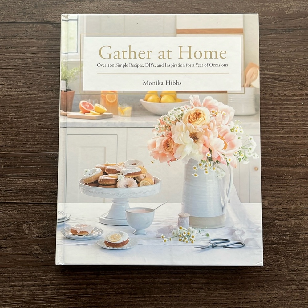 Gather at Home by Monika Hibbs - White and Cream Cookbook